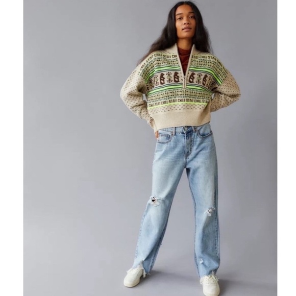 NWOT Urban Outfitters UO BDG Jesse Half-Zip Sweater Small - Picture 2 of 13